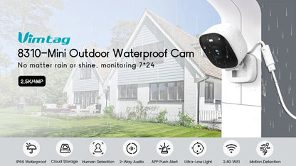 Yourogen Mini Camera WiFi 4MP Waterproof Color Night Vision