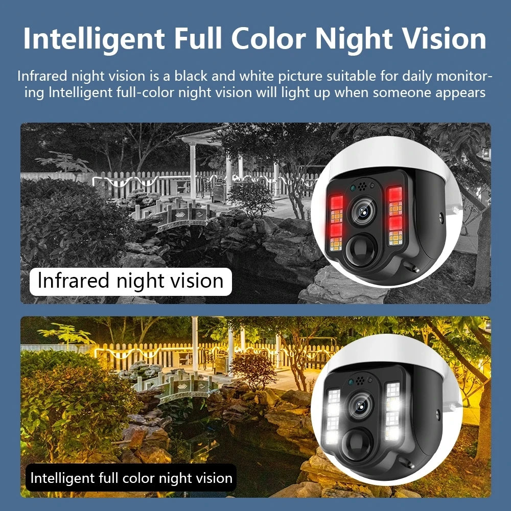 Yourogen 4G SIM Card Wifi 5MP HD Solar Camera Color Night Vision