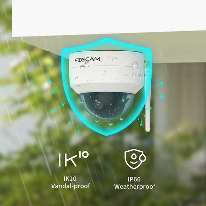 Yourogen 4MP Outdoor Security Wi-Fi Camera 4X Optical Zoom Supports 2.4G/5G Wi-Fi Connection