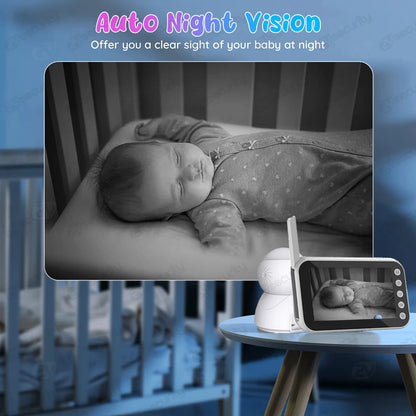 Yourogen Baby Monitor with Long Battery Life 4.3 inch Screen