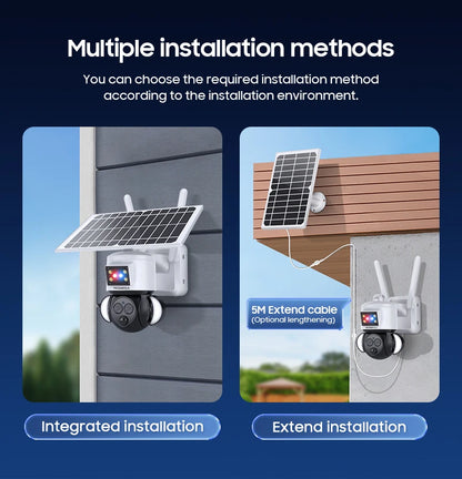 Yourogen 6MP 3K 12X Zoom Outdoor WIFI Solar Camera 4G