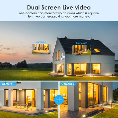 Yourogen  Wifi Camera Dual Len Human Detect Auto Tracking Outdoor 8MP 4K PTZ