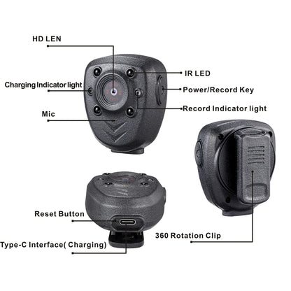 Yourogen Police Body Lapel Video Camera