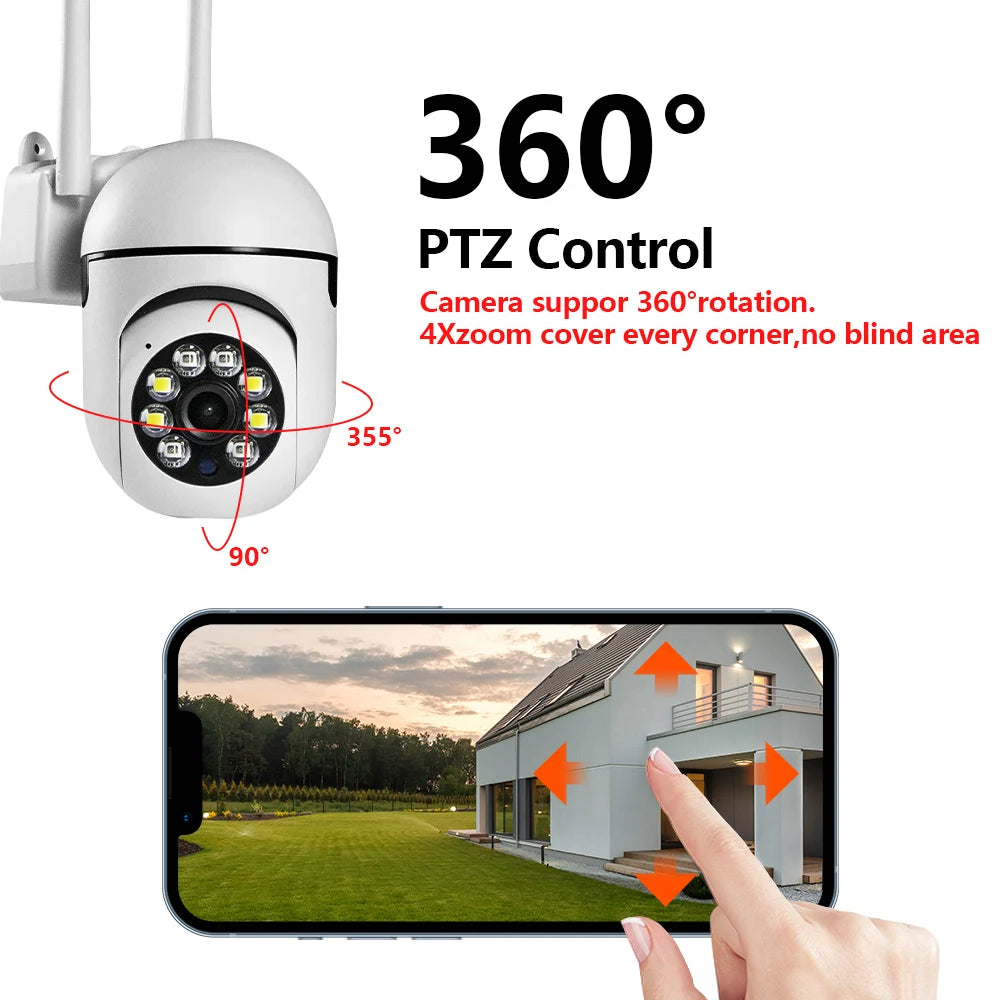 Yourogen Wi-Fi Surveillance Camera IP Camera HD 1080P IR Full Color Night Vision 3MP 2.4/5G