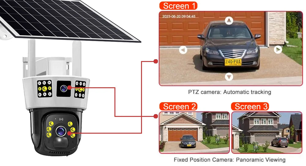 Yourogen 4G SIM Card Wifi 12MP Solar Camera, Night Vision, Human Detection