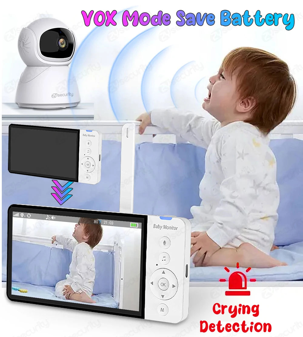 Yourogen Baby Monitor 5 Inch with Camera Night Vision