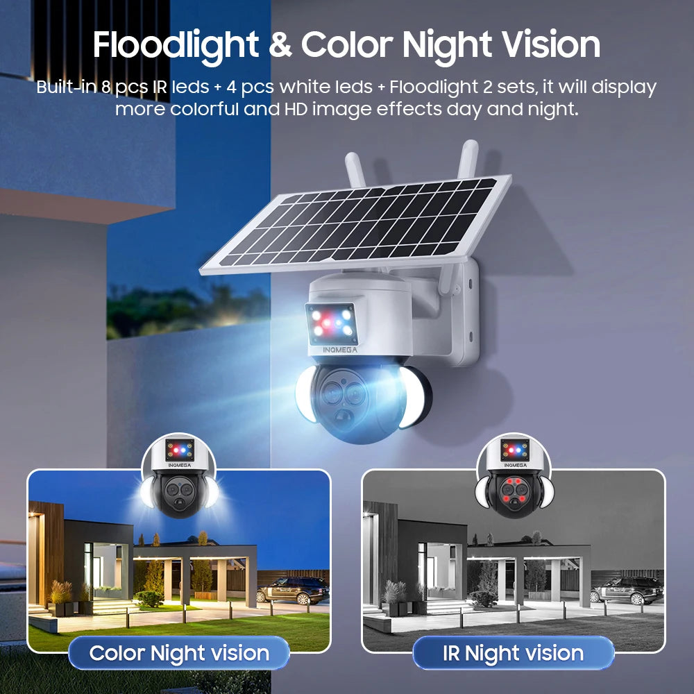 Yourogen 6MP 3K 12X Zoom Outdoor WIFI Solar Camera 4G