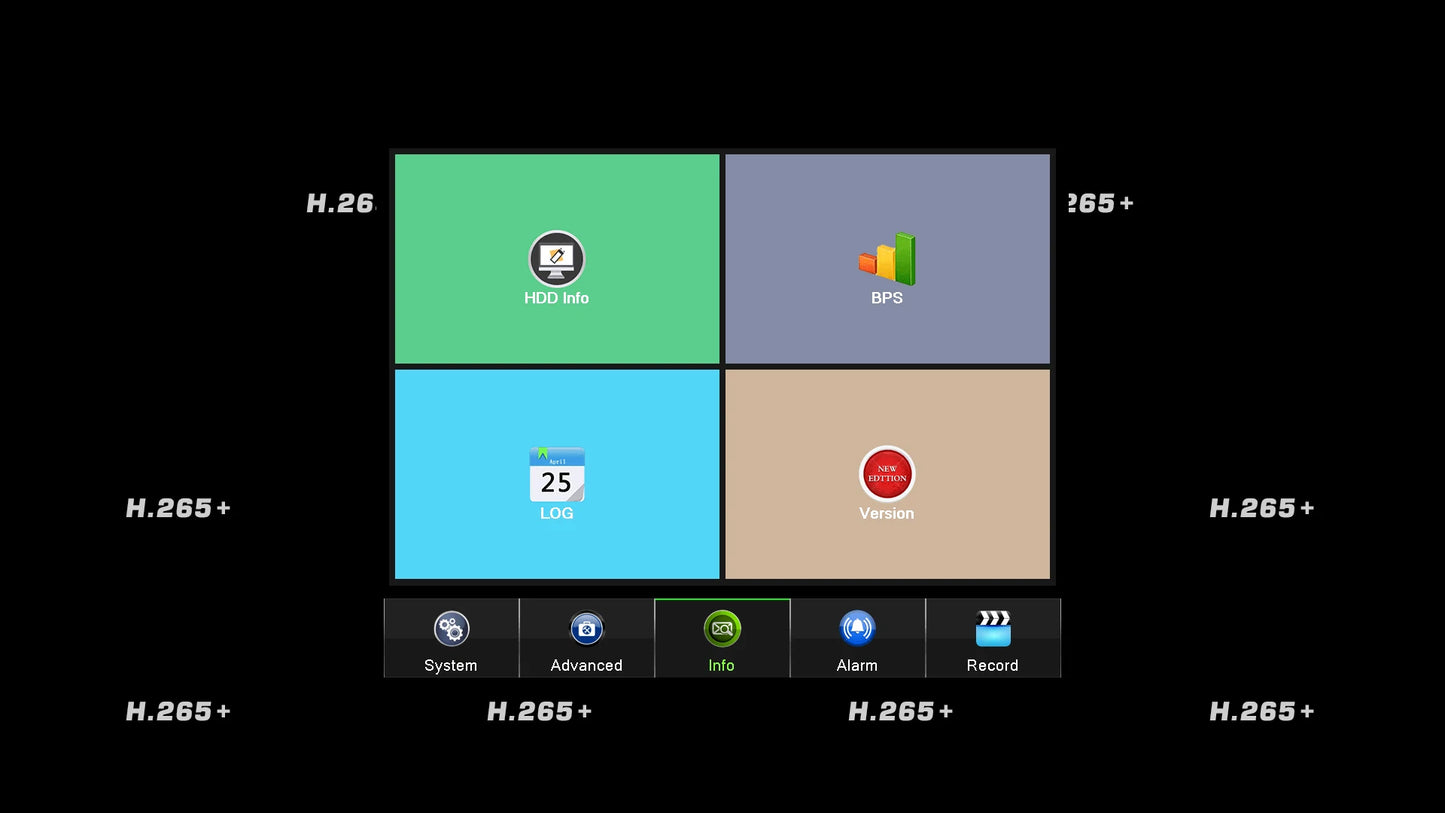 Yourogen CCTV System H.265AI Face Detection, 8MP (4K) 12 inch Display Integrated