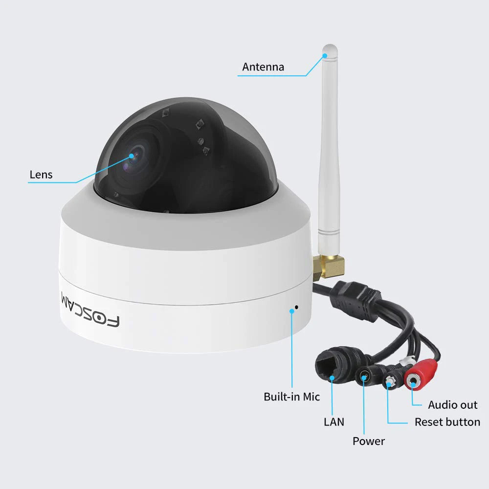 Yourogen 4MP Outdoor Security Wi-Fi Camera 4X Optical Zoom Supports 2.4G/5G Wi-Fi Connection