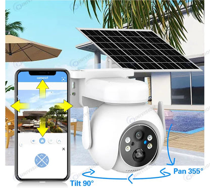 Yourogen 5MP Solar PTZ Camera Wifi Outdoor Audio PIR Human Detection Wireless