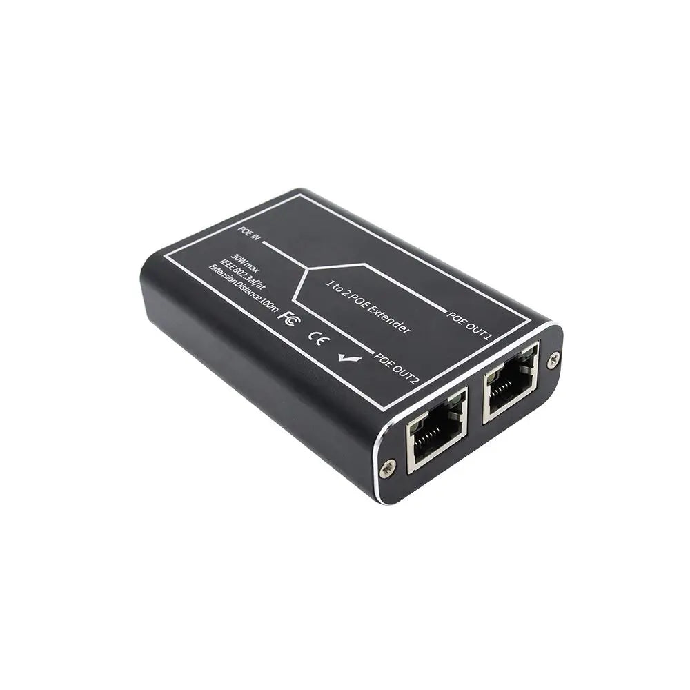 Yourogen 2 Port POE Extender 100Mbps with IEEE 802.3af Standard for NVR IP Camera AP IP