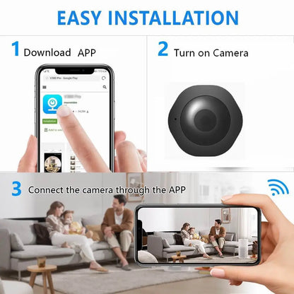 Yourogen 4K 1080p HD Mini Wireless Camera Portable Cam Espion Invisible IR-CUT Night Version