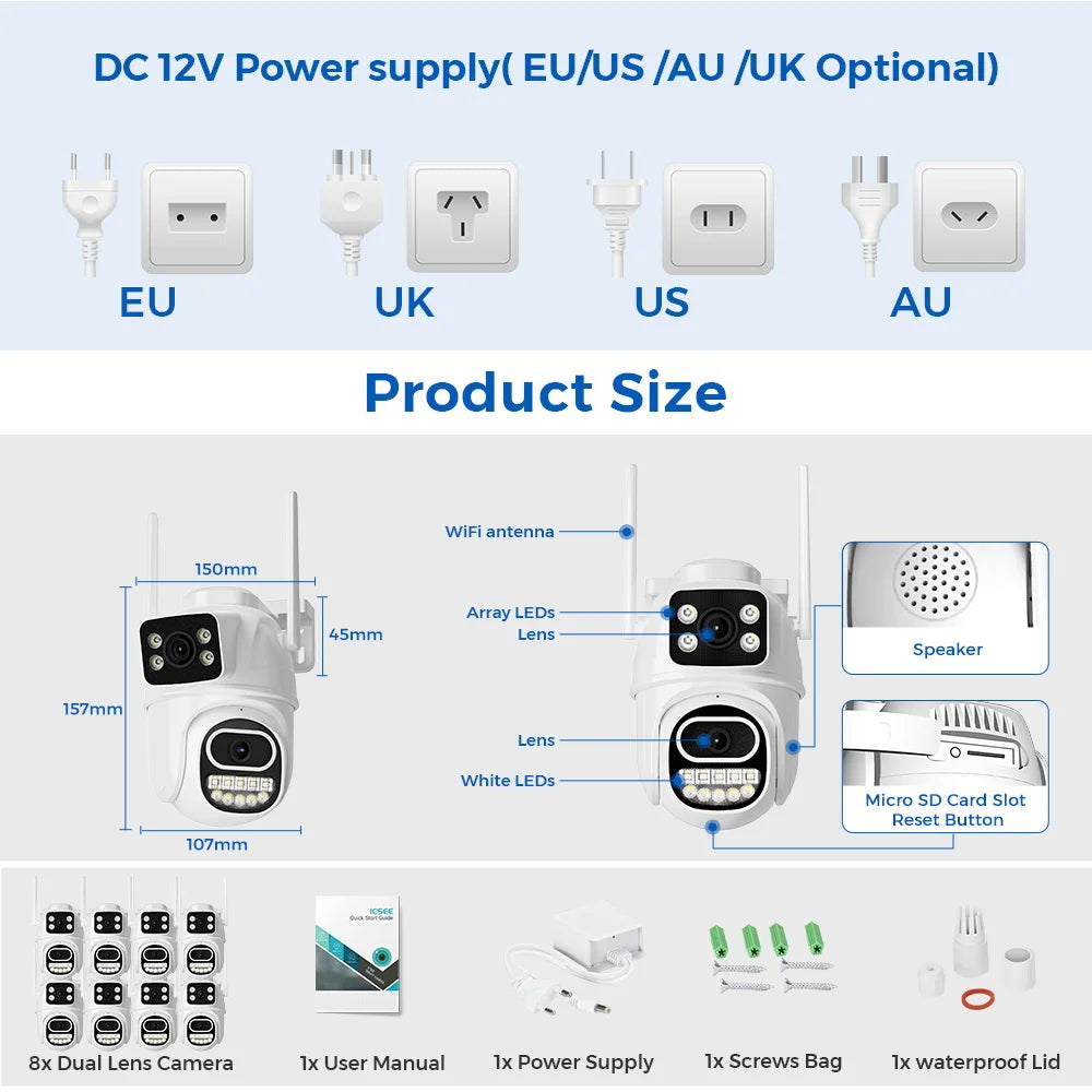 YOUROGEN Outdoor Home Security Camera System 8CH