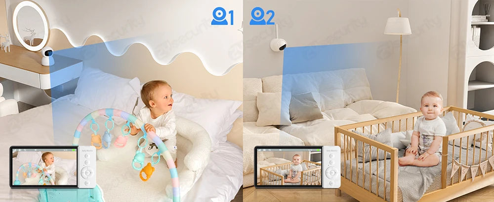 Yourogen Baby Monitor 5 Inch with Camera Night Vision