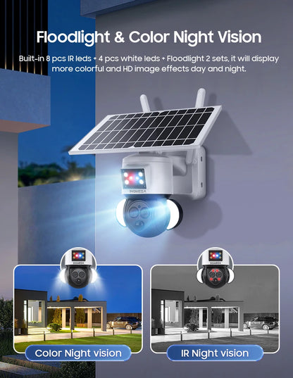 Yourogen 6MP 3K 12X Zoom Outdoor WIFI Solar Camera 4G