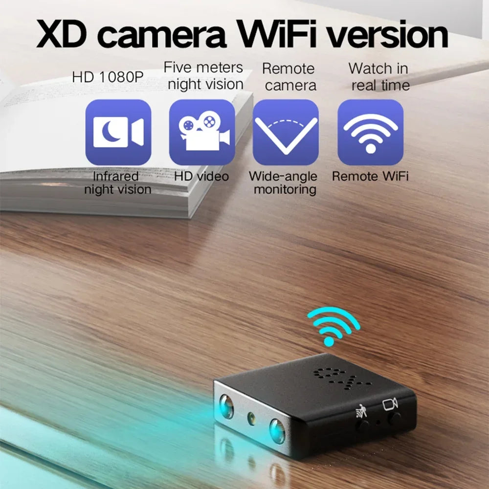 Yourogen 4K Full HD 1080P Mini Ip Cam XD Wi-Fi Night Vision Motion Detection HD Video Recorder