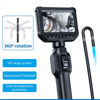 Yourogen 2MP Industrial Endoscope Camera with 4.3-inch IPS Screen 360 Degree Rotation  for Cars Pipe